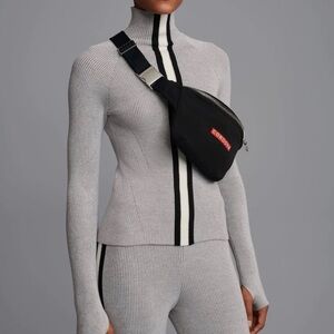 Cordova Black Crossbody Belt Bag fanny pack